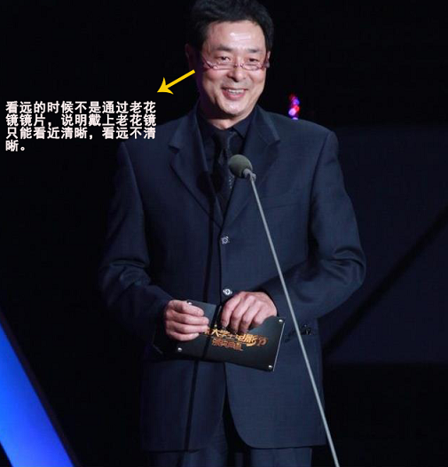 濮存昕戴老花鏡頒獎很正常，只可惜……